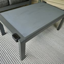 Contemporary Grey Outdoor Table- NEW BOXED