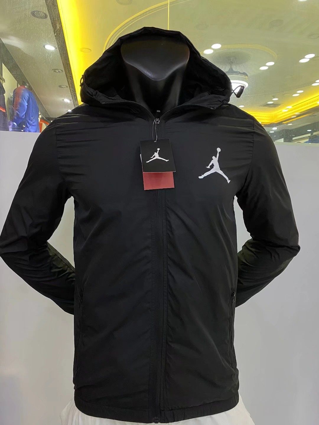 Michael Jordan PSG Black Windbreaker Jacket