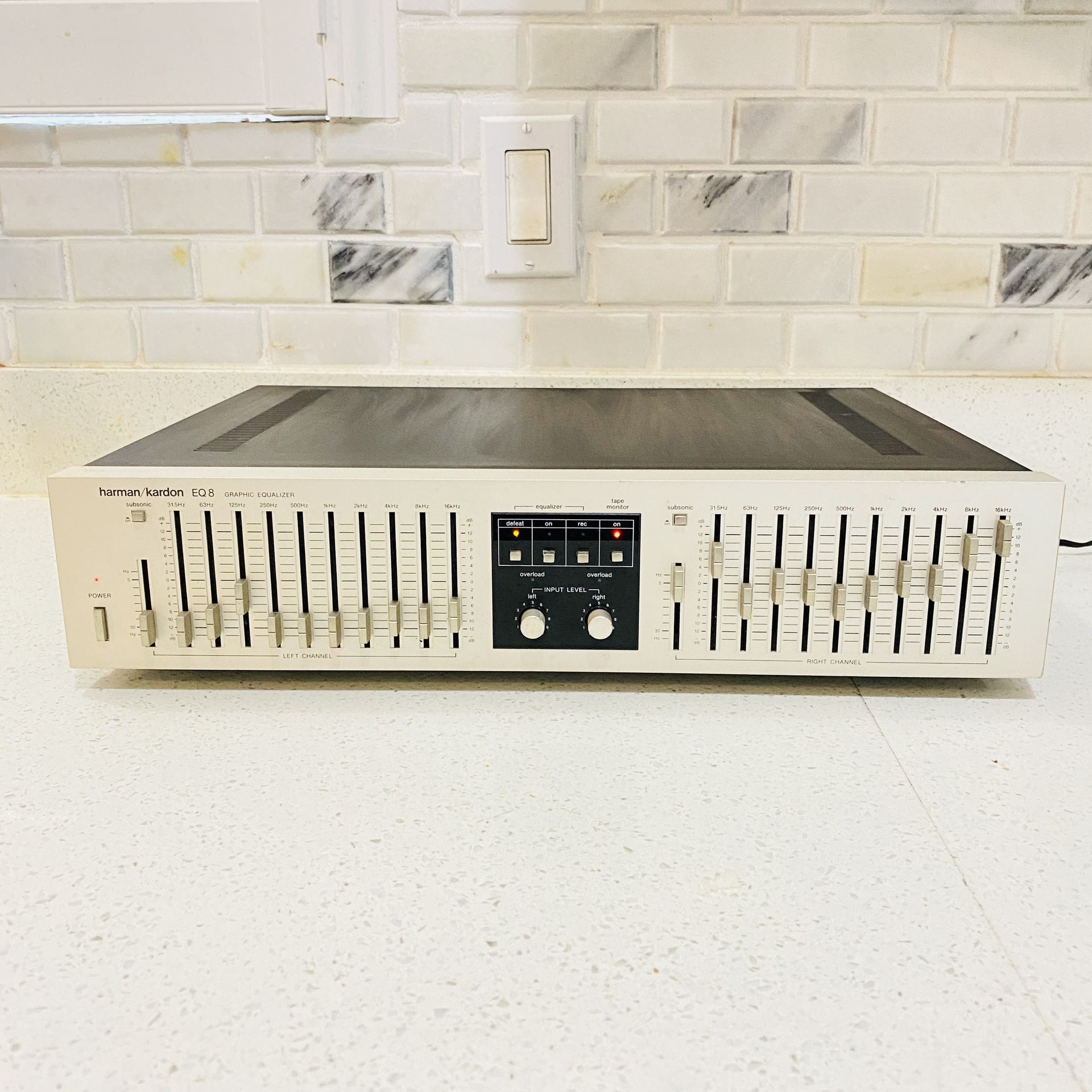 Vintage Harman Kardon EQ8 10-Band Graphic Equalizer Tested Made In Japan