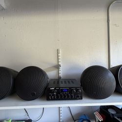 Moukey Audio Amplifier With 4 Speakers 