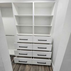 Custom White Closet Organizer / Closet Organizador Blanco Personalizado