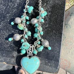 Heart Turquoise Necklace 