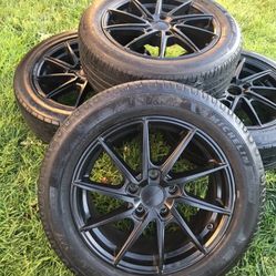 (4) Liquid Metal Wheels (black) 