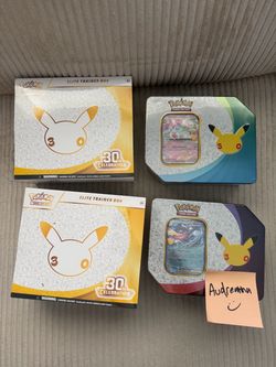 Pokemon 30th Celebration Anniversary Elite Trainer Box & Tin