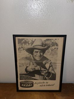 1983 Walt Garrison Skoal Tobacco Magazine Advertisement