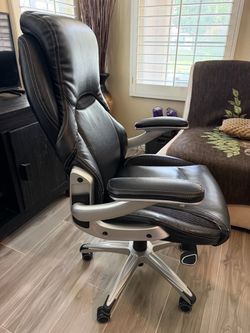 Office Chair Black (synthetic Leather)
