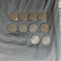 Monedas de medio dólar 