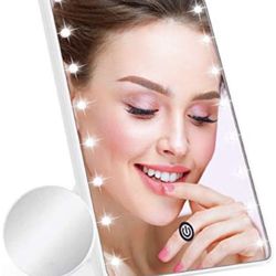 Makeup Mirror for Women and Men, Table Detachable 10X Magnification Vanity Mirror with 16 LED Lights