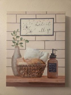 Bathroom Decor Canvases 11x14