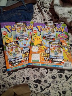 Pokémon Magazine Lot with TCG Card Packs