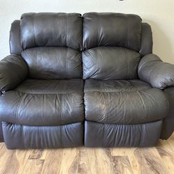 Leather Recliner Couch