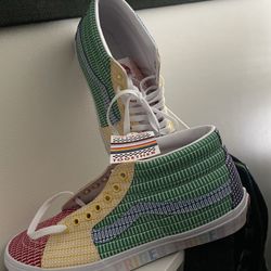 Size 11.5 Pride Vans Rainbow Colored