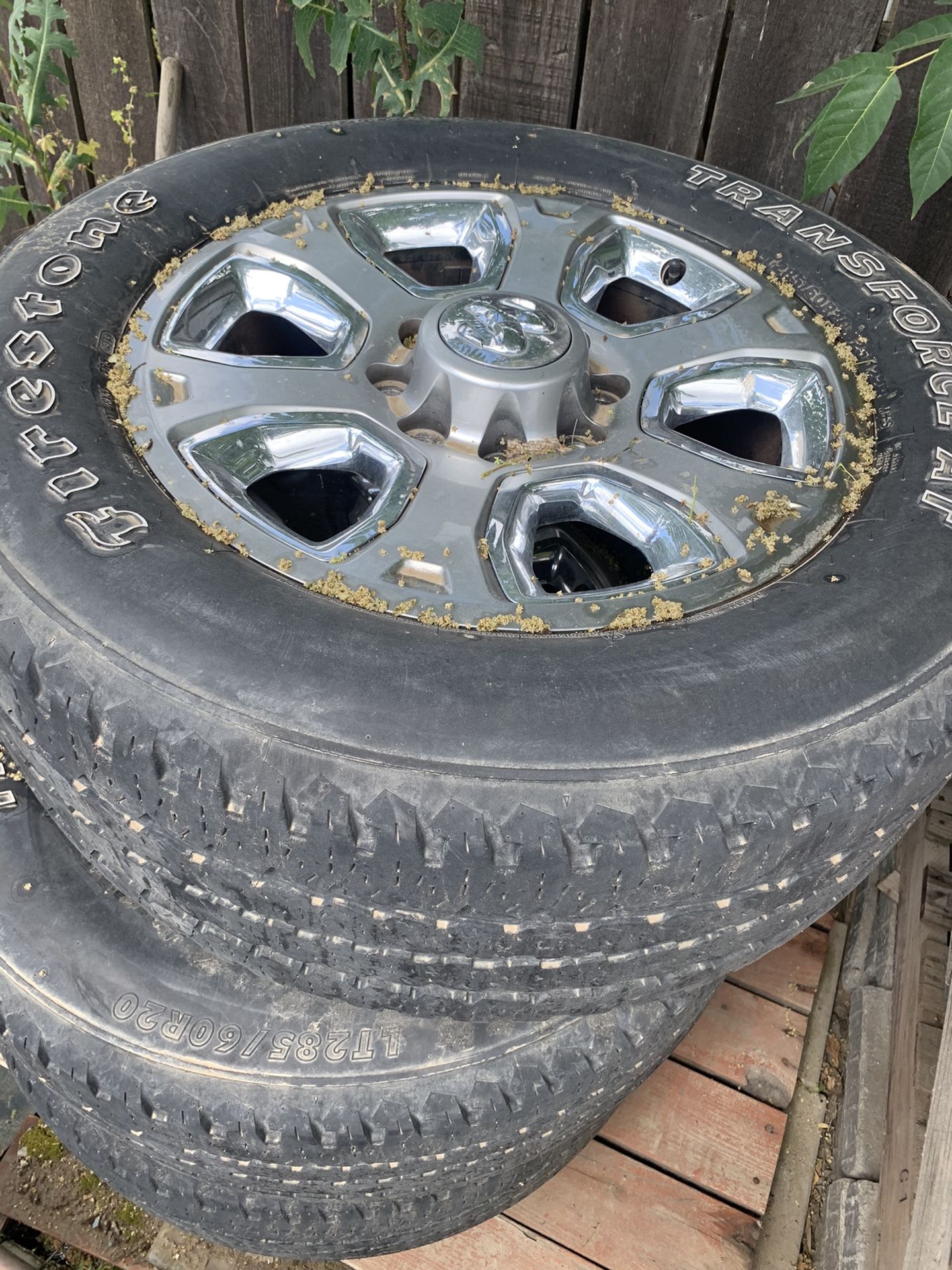 Ram 8 lug wheels and tires. for Sale in Visalia, CA OfferUp