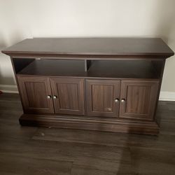 Hardwood TV stand