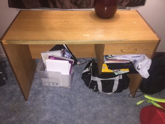 Wooden desk