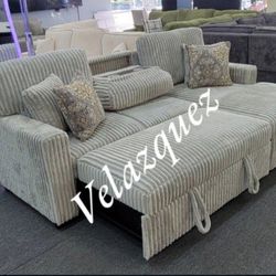 ✅️✅️2-Piece Convertible Sectional
Sleeper Sofa W/Fold-Down Table & Chaise Storage✅️✅️