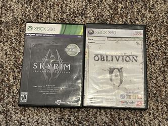 The Elder Scrolls IV Oblivion and Skyrim Legendary Edition Xbox 360