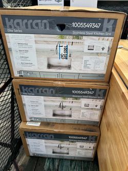 Karran
EL-73 Stainless Steel 23 in. Single Bowl Undermount Kitchen Sink Kit