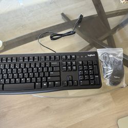 Logitech wired Keyboard And Mouse