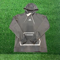Adidas ‘Team Issue’ Grey Pullover Hoodie Men’s Size S