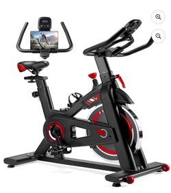 Exercise Bike with APP, Stationary Bikes for Home, Workout Bike for Adults & Seniors, Cycle Machine, Adjustable Height and Resistance, Low Noise, 265l