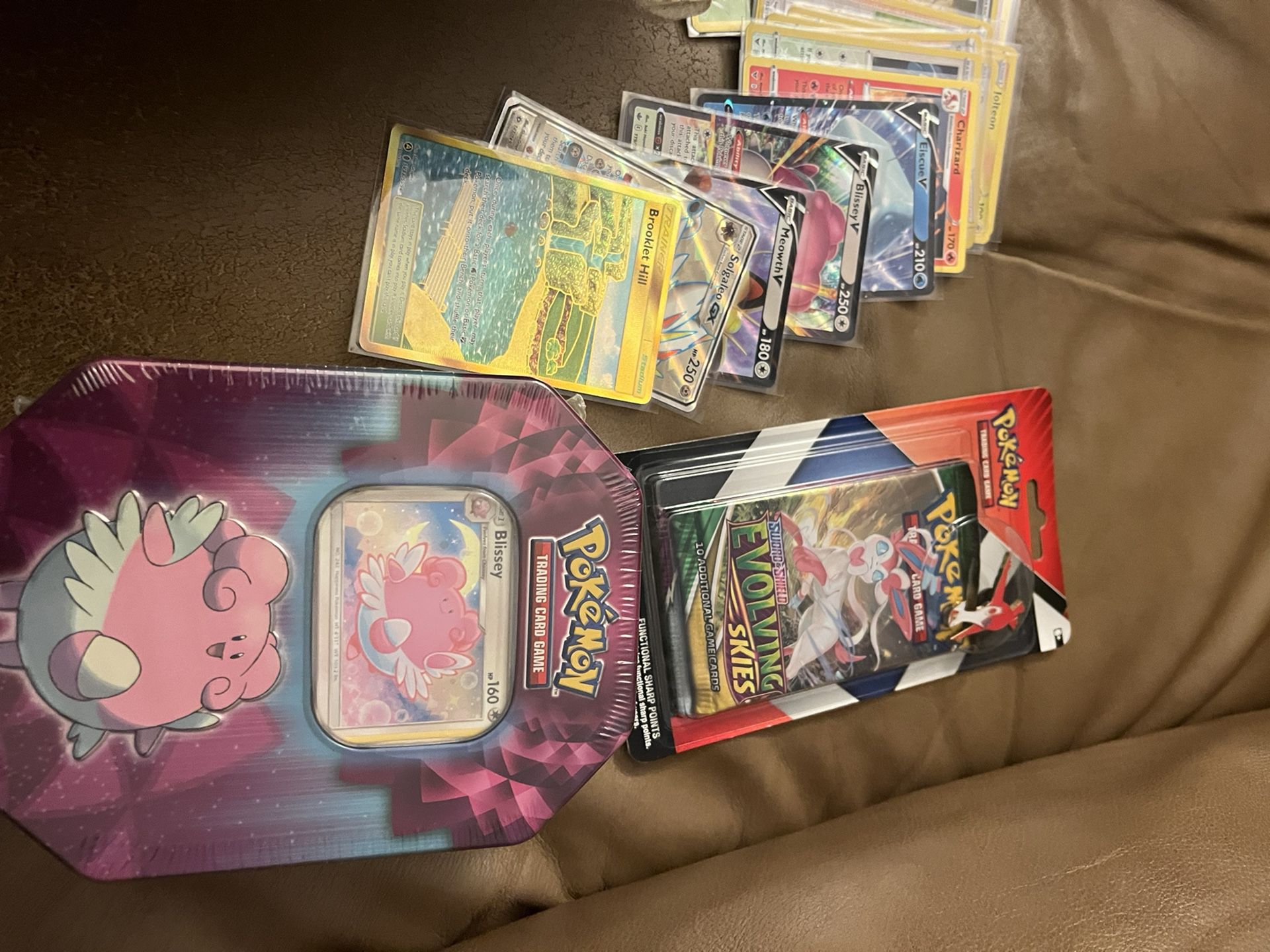 Sealed Pokemon Cards. Rares And Semi Rares Sleeved 
