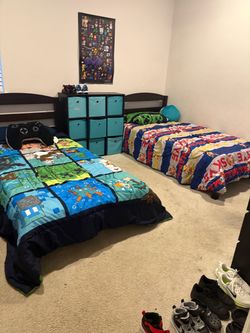 Two twin beds