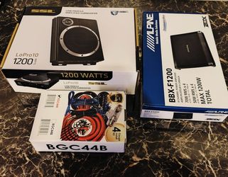 Car Sound System Amplifier Set