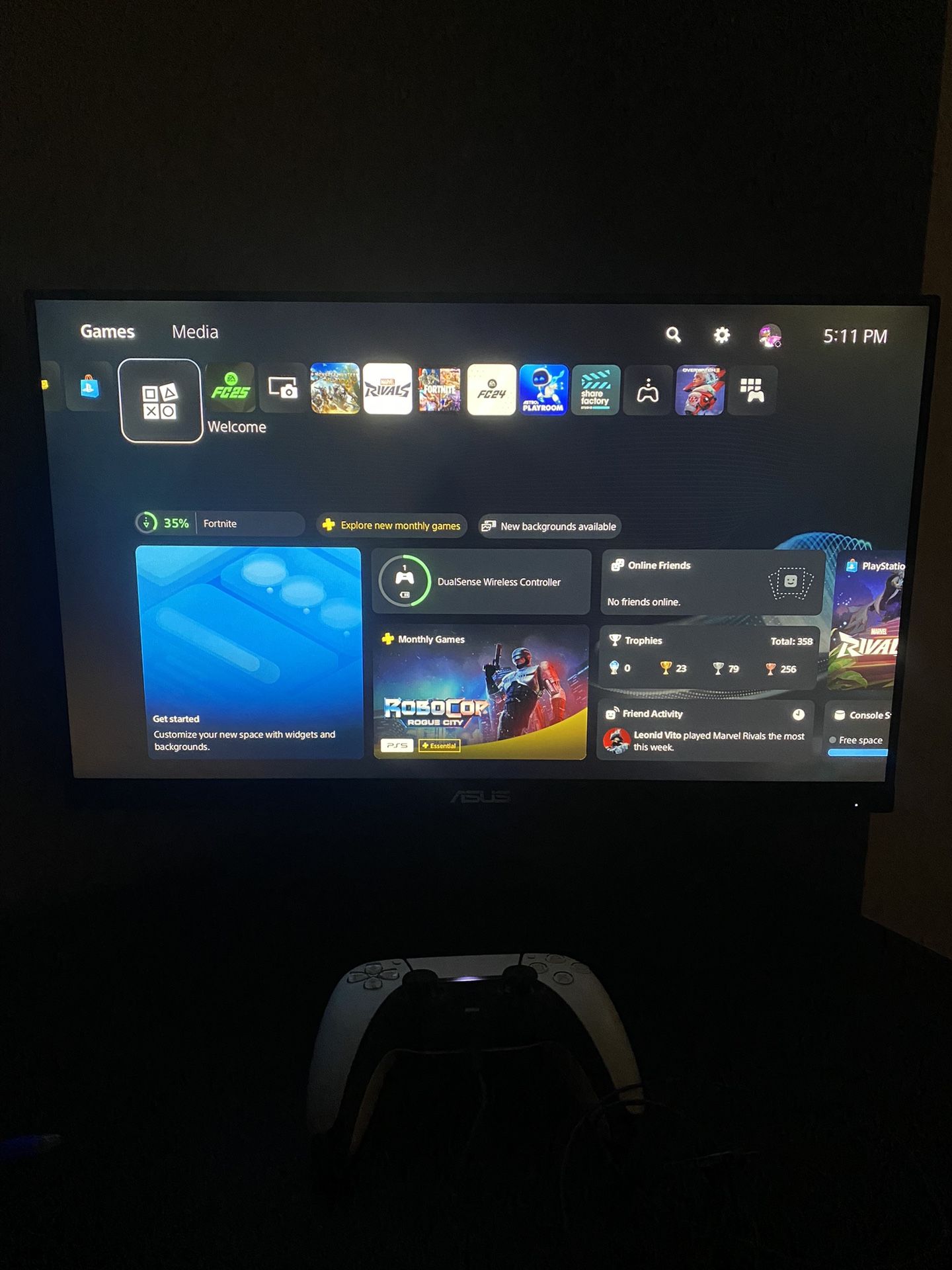 Monitor - Asus 24’ (240hz)