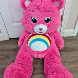 Jumbo Pink Rare Rainbow Care Bear 36" Costco
