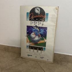 1993 FLORIDA MARLINS (Opening Day) INAUGURAL GAME Lmt Edit Poster Certified/Matt