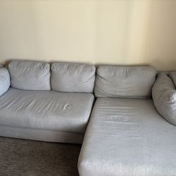 Big comfy grey couch
