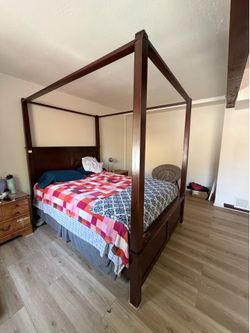 crown mark bed frame - queen