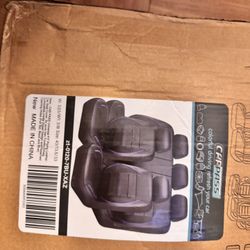 CAR PASS Blue Leather Universal Seat cover