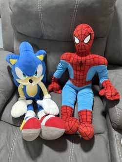 Spiderman and Sonic Plushies (and More)