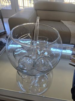 Punch Bowl With Glasses