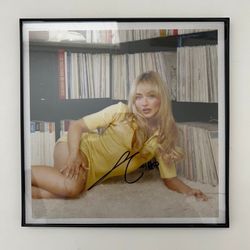 Signed Sabrina Carpenter Short N Sweet Blue Vinyl Record 