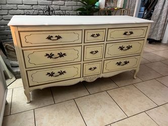 Dresser painted on top