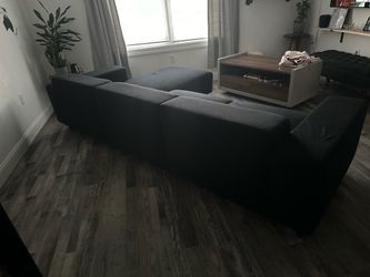 Open Shelf, Drawer Storage with Slim Recessed Base Coffee Table, 47", Distressed Walnut
