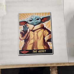 Star Wars Baby Yoda Grogu Metal Sign