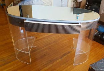 Vanity table acrilico and glass vintage funcional makeup