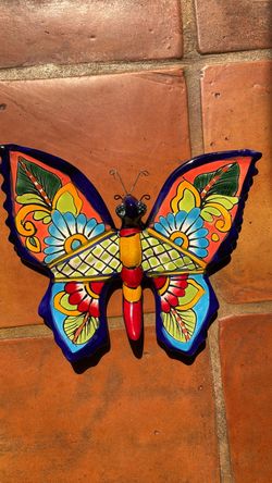 Talavera Butterfly Hand Painted