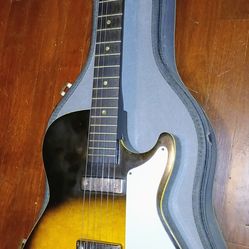 Vintage 1960 Harmony Silvertone STRATOTONE 1421 Guitar in Original Case