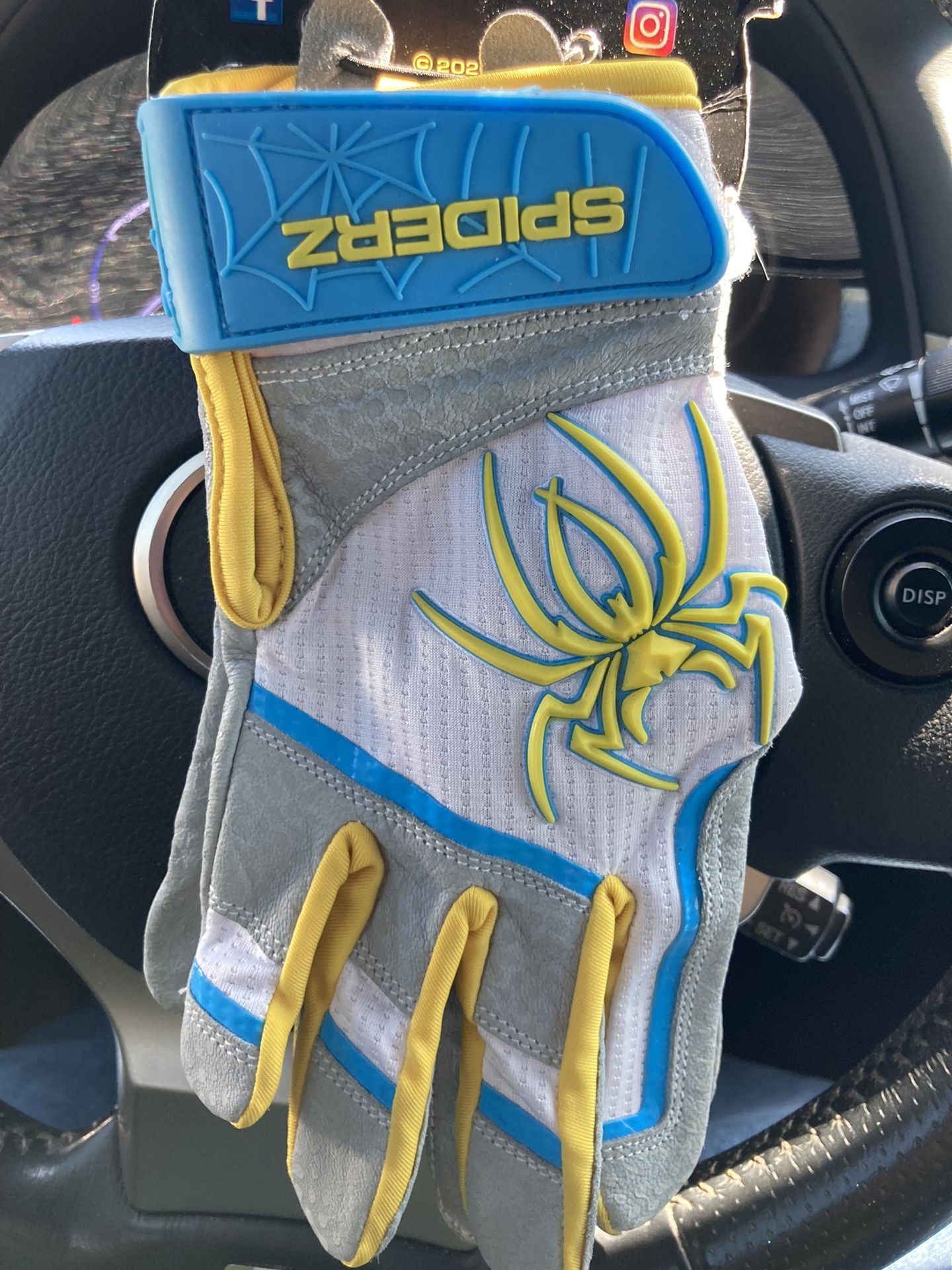 Spiderz Med Batting Gloves Baseball Softball