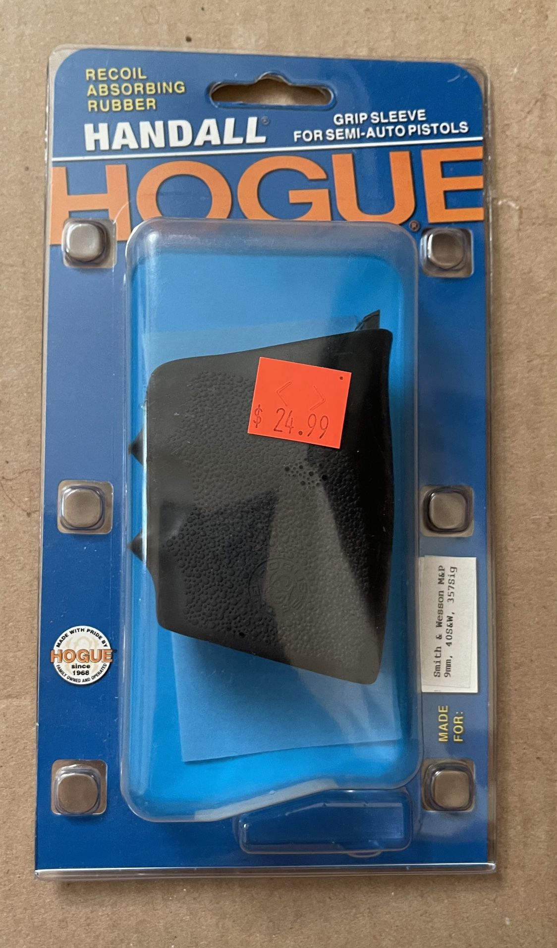 Hogue Handall Hybrid S&W M&P Rubber Grip Sleeve-Black-17400