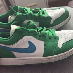 Green And Blue Jordan’s 