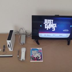 Nintendo Wii Bundle with Remote and Just Dance 3