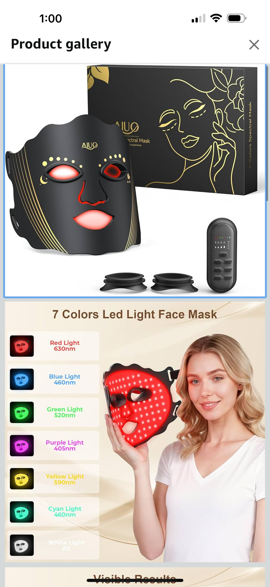 Red Light Therapy for Face, Led Face Mask Light Therapy with Rechargeable Remote, LED Face Mask Light Therapy at Home, Comfortable Red Light Therapy M