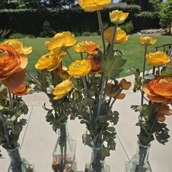 Decorative Vase With Silk Flowers 