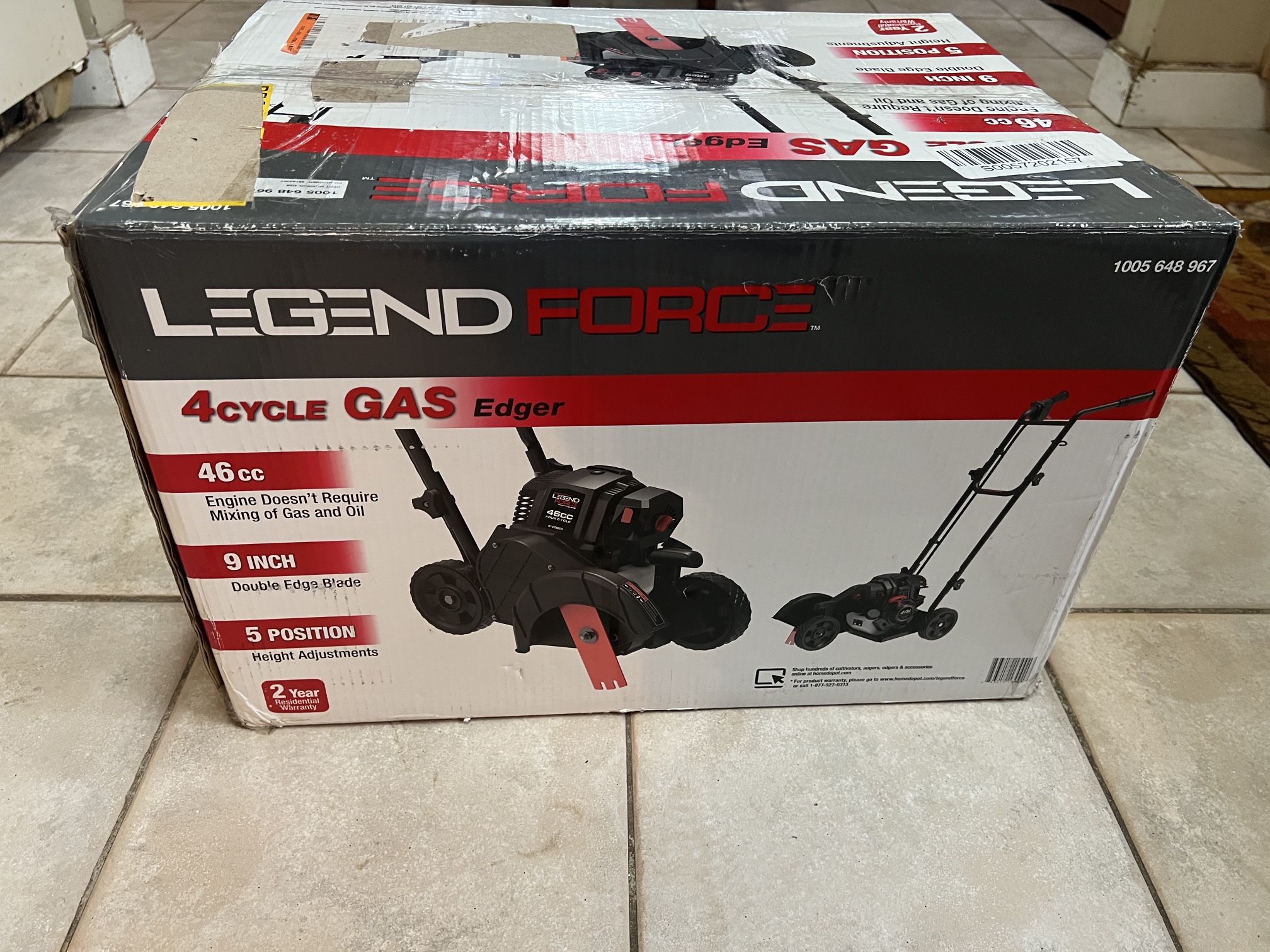 4 Cycle Gas Edger - Legend Force 46cc 9 Inch Blade